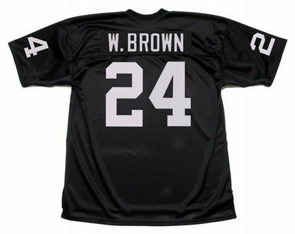 Oakland Raiders Willie Brown 1976 Home Throwback Brown Football Jersey product image