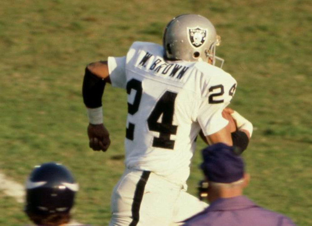 Oakland Raiders Willie Brown 1976 Home Throwback Brown Football Jersey product image
