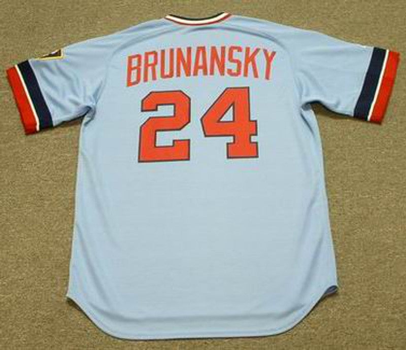 TB MT 1984 Cooperstown Throwback Baseball Stitched Jersey, Vintage Baseball Jersey, Retro Sewn Jersey