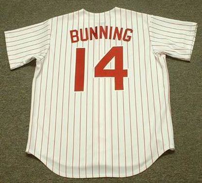 Jim Bunning Philadelphia Phillies 1960s Baseball jersey retro stitched fan gear RTJ00573