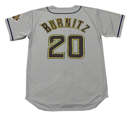 Jeromy Burnitz Milwaukee Brewers 1998 Baseball jersey retro stitched fan gear RTJ00611