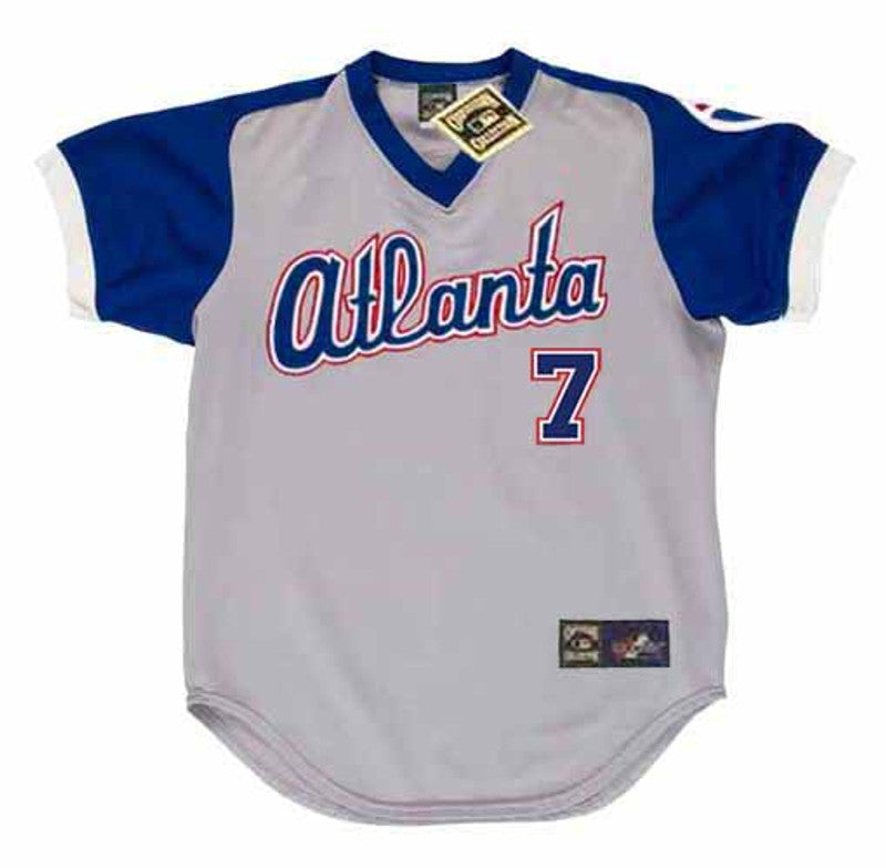 Jeff Burroughs Atlanta Braves 1979 Baseball jersey retro stitched fan gear RTJ00623