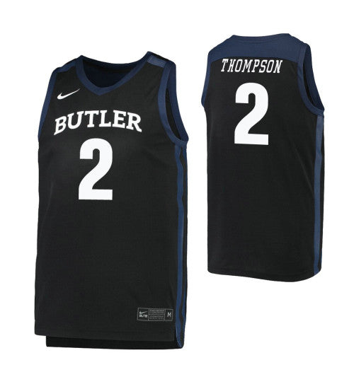 Butler Bulldogs Aaron Thompson College Basketball Jersey Black retro stitched fan jersey RTJ12088 image 1