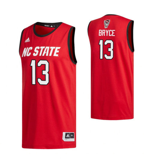 Nc State Wolfpack 13 Cj Bryce College Basketball Jersey Red retro stitched fan jersey RTJ9112 image 1