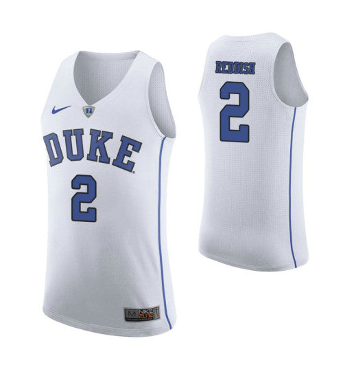 Duke Blue Devils 2 Cam Reddish College Basketball Jersey White retro stitched fan jersey RTJ11559 image 1