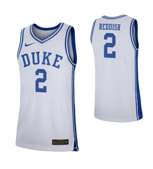 Cam Reddish College Basketball Jersey White Duke Blue Devils retro stitched fan jersey RTJ11961 image 1