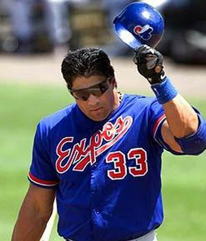 Jose Canseco Montreal Expos 2002 Baseball jersey retro stitched fan gear RTJ00355