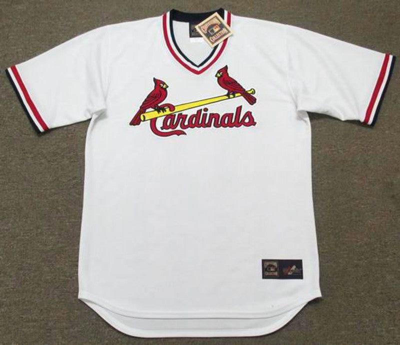 LC SLC ST. 1980s Cooperstown Throwback Home Baseball Stitched Jersey, Vintage Baseball Jersey, Retro Sewn Jersey