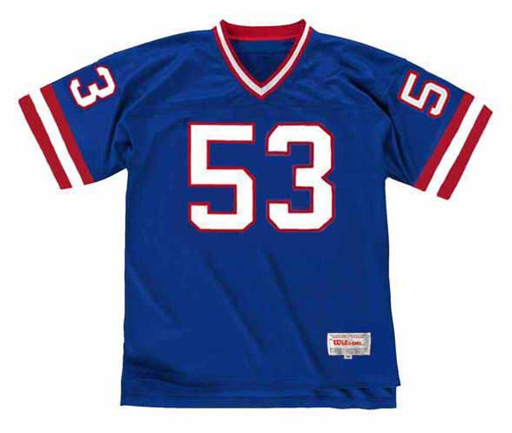 HACA NYG 1988 Throwback Home Football Jersey, Retro Stitched Jersey