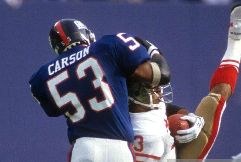 HACA NYG 1988 Throwback Home Football Jersey, Retro Stitched Jersey