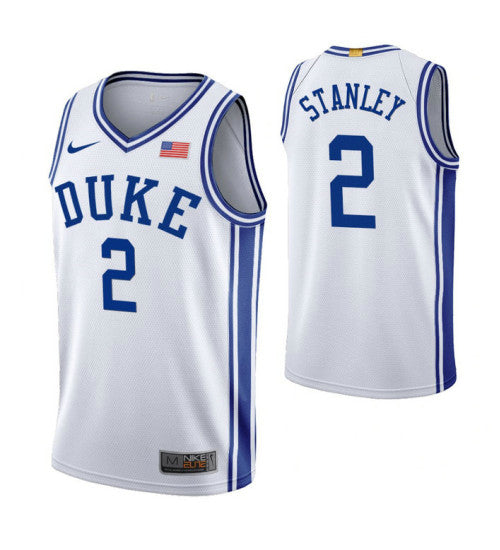 Duke Blue Devils 2 Cassius Stanley White College Basketball Jersey retro stitched fan jersey RTJ5664 image 1