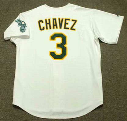 Eric Chavez Oakland Athletics 2002 Baseball jersey retro stitched fan gear RTJ01014