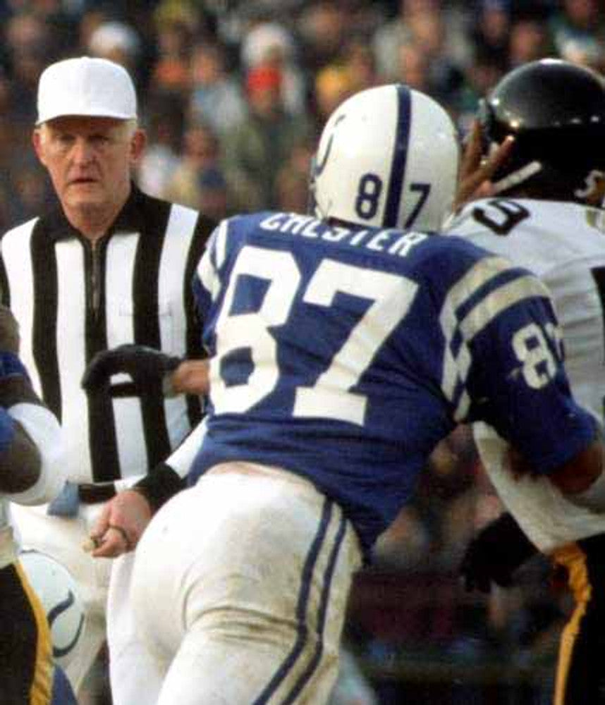 Baltimore Colts Raymond Chester 1976 Home Throwback Football Jersey product image