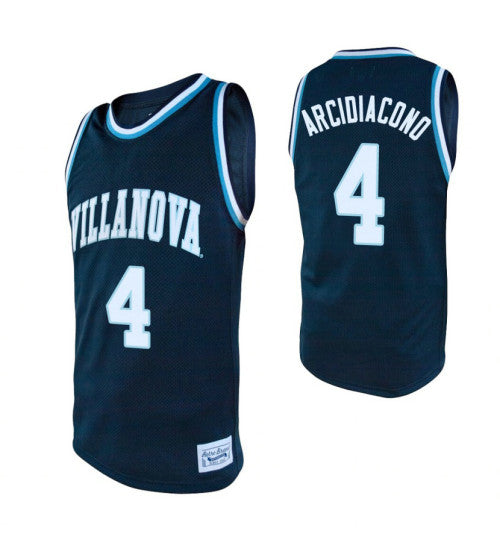 Villanova Wildcats 4 Chris Arcidiacono Navy College Basketball Jersey retro stitched fan jersey RTJ1428 image 1