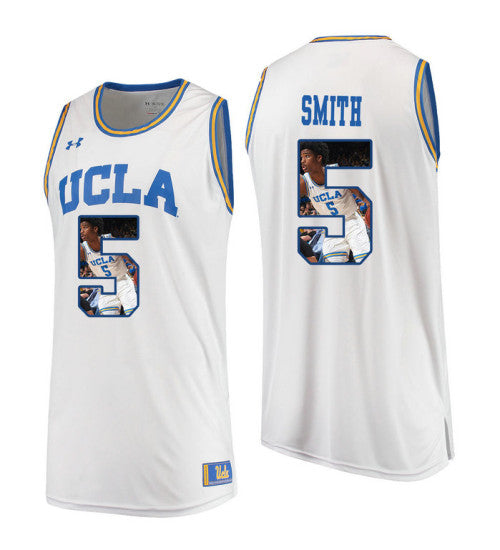 UCLA Bruins 5 Chris Smith College Basketball Jersey White 5104 retro stitched fan jersey RTJ7545 image 1