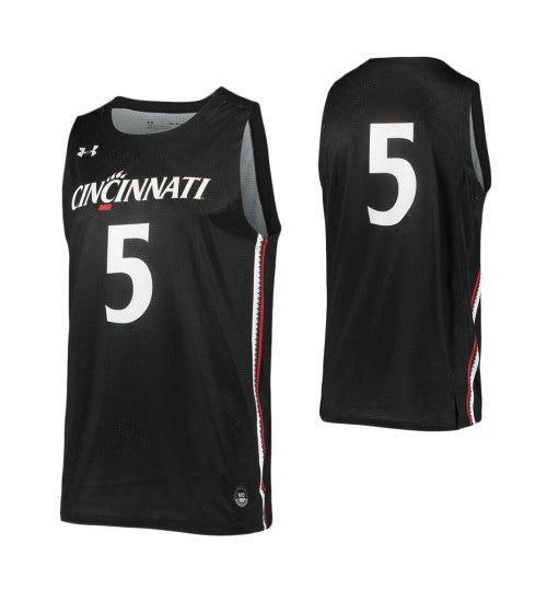 Cincinnati Bearcats 5 College Basketball Jersey Black retro stitched fan jersey RTJ5989 image 1