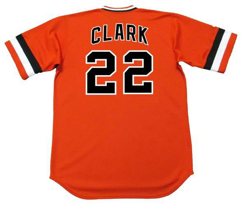 Jack Clark San Francisco Giants 1982 Baseball jersey retro stitched fan gear RTJ00688