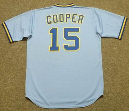 Cecil Cooper Milwaukee Brewers 1982 Baseball jersey retro stitched fan gear RTJ01512