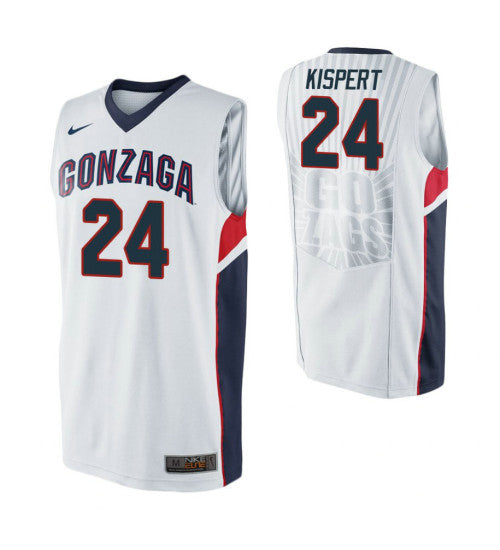 Gonzaga Bulldogs Corey Kispert College Basketball Jersey White 1560 retro stitched fan jersey RTJ11089 image 1