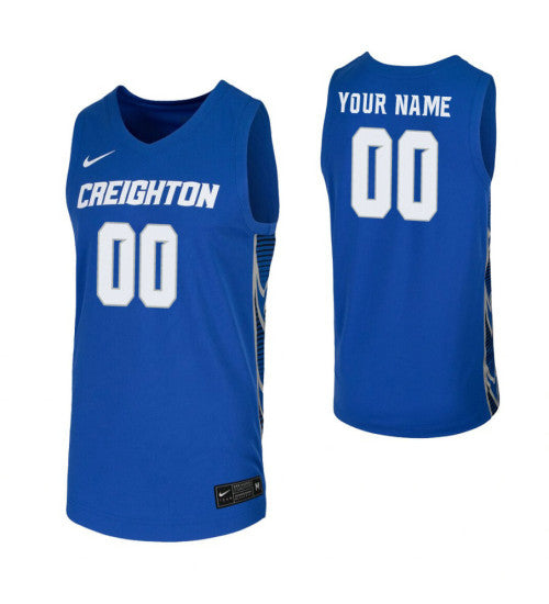 Creighton Bluejays Custom Jersey Royal retro stitched fan jersey RTJ11775 image 1