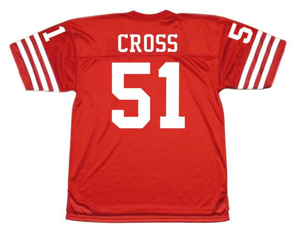 San Francisco 49ers Randy Cross 1988 Home Throwback Football Jersey product image