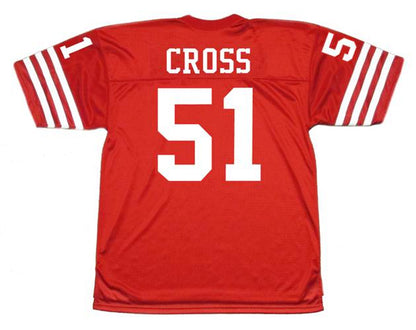 San Francisco 49ers Randy Cross 1988 Home Throwback Football Jersey product image