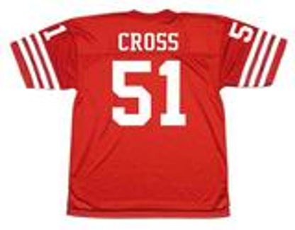San Francisco 49ers Randy Cross 1988 Home Throwback Football Jersey product image