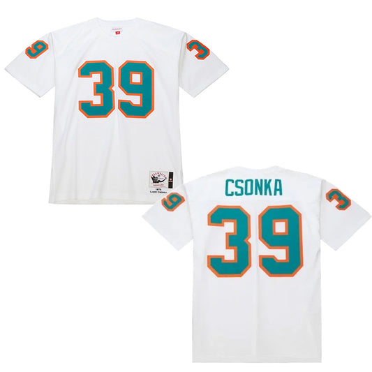 Miami Dolphins Larry Csonka 1972 Throwback Football Jersey product image