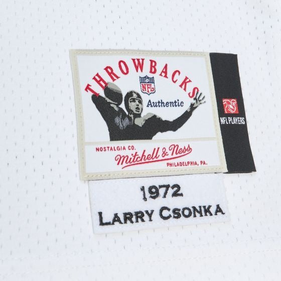 Miami Dolphins Larry Csonka 1972 Throwback Football Jersey product image