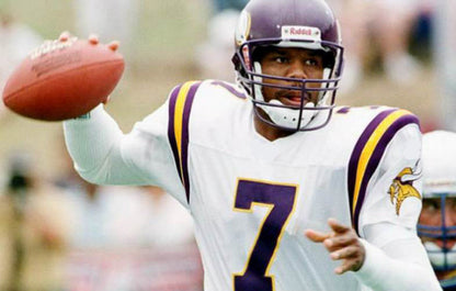 Minnesota Vikings Randall Cunningham 1998 Away Throwback Football Jersey product image