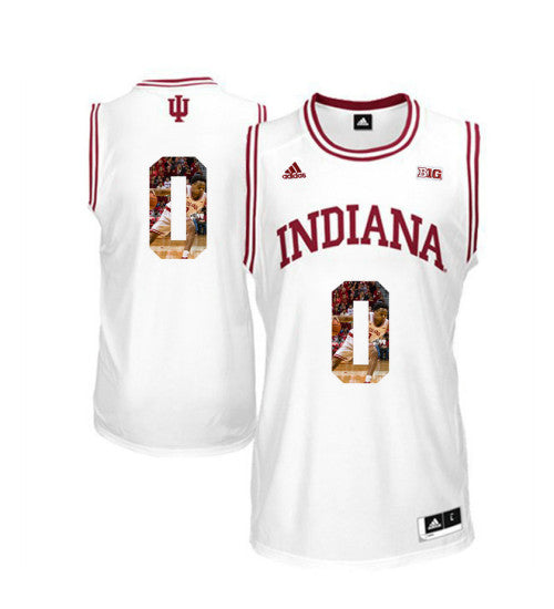 Indiana Hoosiers 0 Curtis Jones College Basketball Jersey White 1692 retro stitched fan jersey RTJ10957 image 1