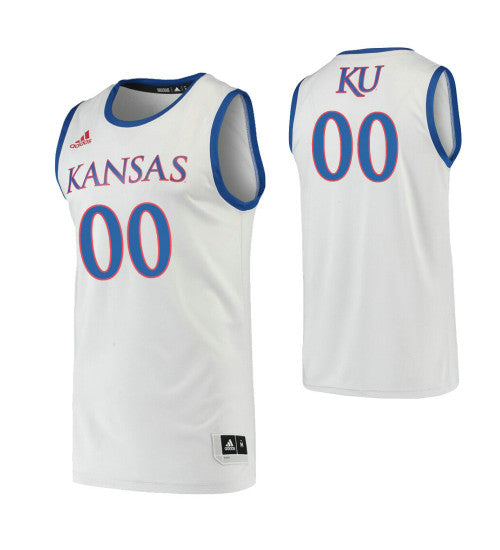 Kansas Jayhawks 00 Custom College Basketball Swingman Jersey Gray retro stitched fan jersey RTJ10528 image 1