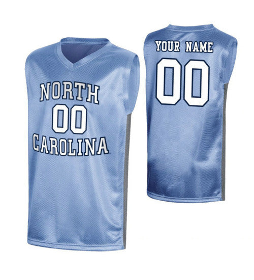 North Carolina Tar Heels Custom College Basketball March Madness Jersey Royal retro stitched fan jersey RTJ9903 image 1
