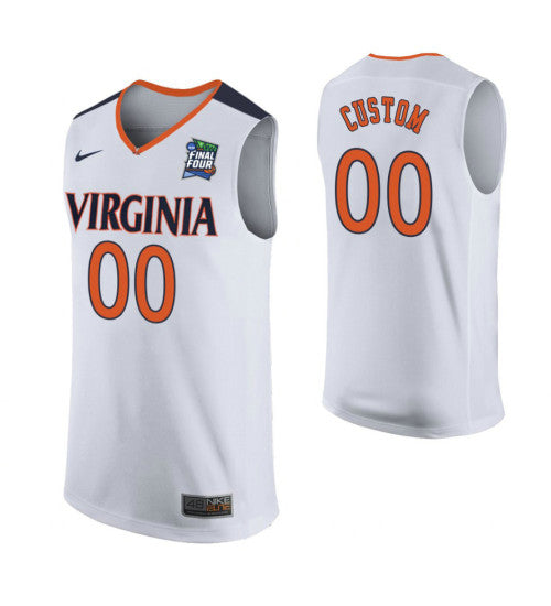 Virginia Cavaliers White Final Four College Basketball Jersey 5567 retro stitched fan jersey RTJ7082 image 1