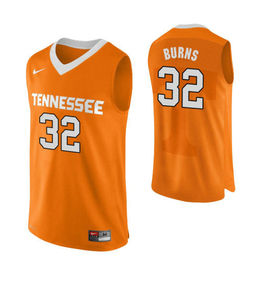 Tennessee Volunteers 32 Dj Burns Performace College Basketball Jersey Orange retro stitched fan jersey RTJ2098 image 1