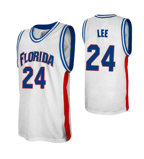 Florida Gators 24 David Lee White College Basketball Jersey retro stitched fan jersey RTJ11361 image 1