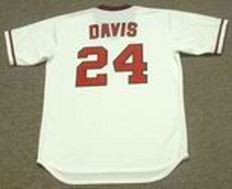 Chili Davis California Angels Baseball jersey retro stitched fan gear RTJ01440