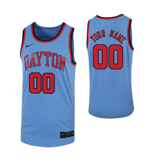 Dayton Flyers Custom Jersey Light Blue retro stitched fan jersey RTJ11661 image 1