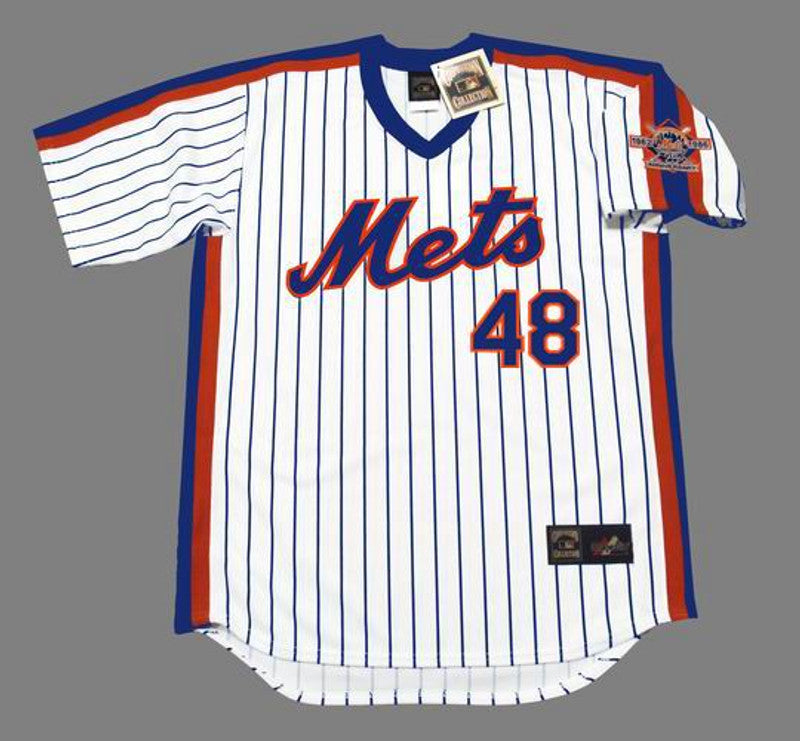 JD NYM 1986 Throwback Home Baseball Stitched Jersey, Vintage Baseball Jersey, Retro Sewn Jersey