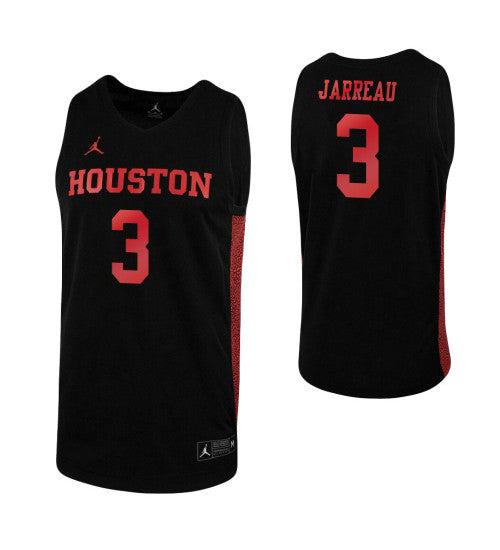 Houston Cougars 3 Dejon Jarreau Black College Basketball Jersey retro stitched fan jersey RTJ5171 image 1