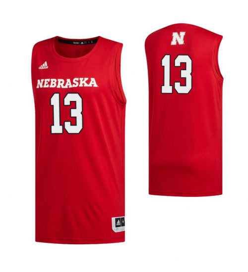 Nebraska Cornhuskers 13 Derrick Walker College Basketball Jersey Scarlet retro stitched fan jersey RTJ3286 image 1