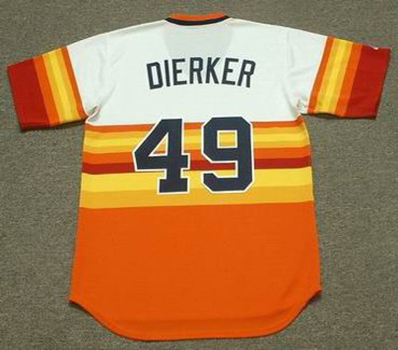 Larry Dierker Houston Astros 1970s Baseball jersey retro stitched fan gear RTJ00160