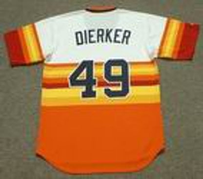 Larry Dierker Houston Astros 1970s Baseball jersey retro stitched fan gear RTJ00160