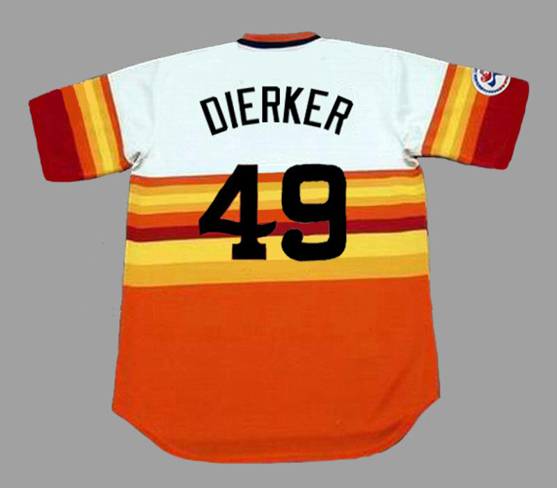 Larry Dierker Houston Astros 1976 Baseball jersey retro stitched fan gear RTJ00157