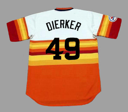 Larry Dierker Houston Astros 1976 Baseball jersey retro stitched fan gear RTJ00157