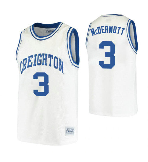 Creighton Bluejays 3 Doug Mcdermott White College Basketball Jersey retro stitched fan jersey RTJ11787 image 1