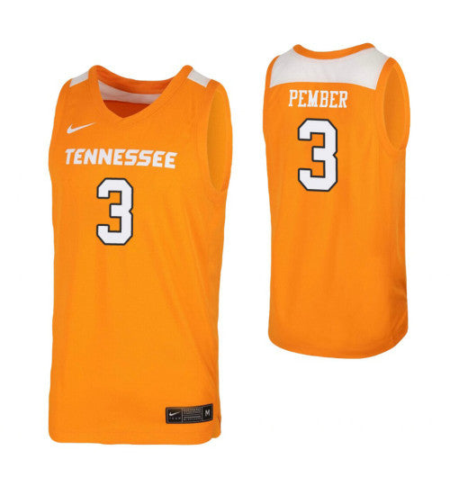 Drew Pember College Basketball Jersey Tennessee Orange Tennessee Volunteers retro stitched fan jersey RTJ5758 image 1