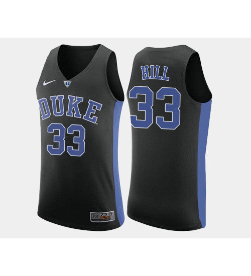Duke Blue Devils 33 Grant Hill Black Alternate College Basketball Jersey retro stitched fan jersey RTJ5622 image 1