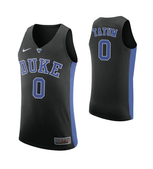 Duke Blue Devils 0 Jayson Tatum College Basketball Jersey Black retro stitched fan jersey RTJ5755 image 1