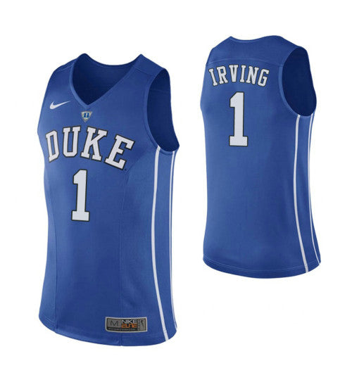 Duke Blue Devils 1 Kyrie Irving College Basketball Jersey Blue retro stitched fan jersey RTJ5738 image 1